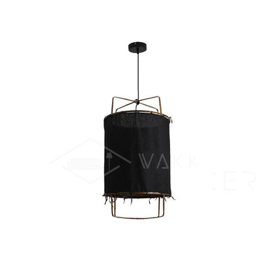 Arioelia Pendant Lamp Bamboo Shade for Living Room
