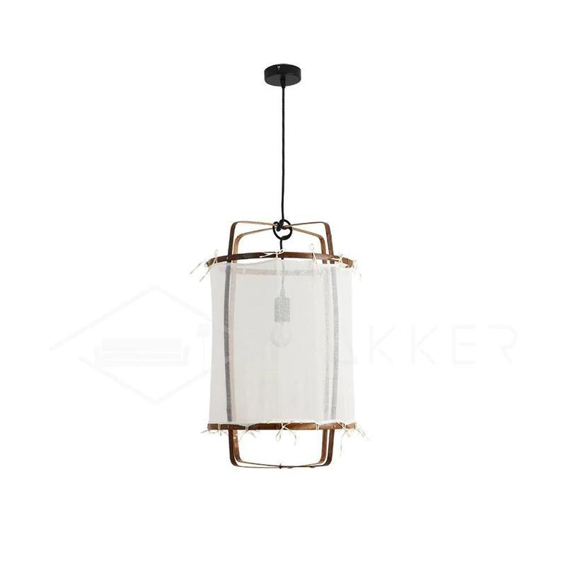 Arioelia Pendant Lamp Bamboo Shade for Living Room