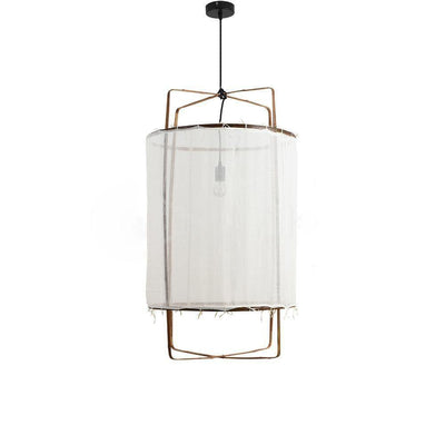 Arioelia Pendant Lamp Bamboo Shade for Living Room
