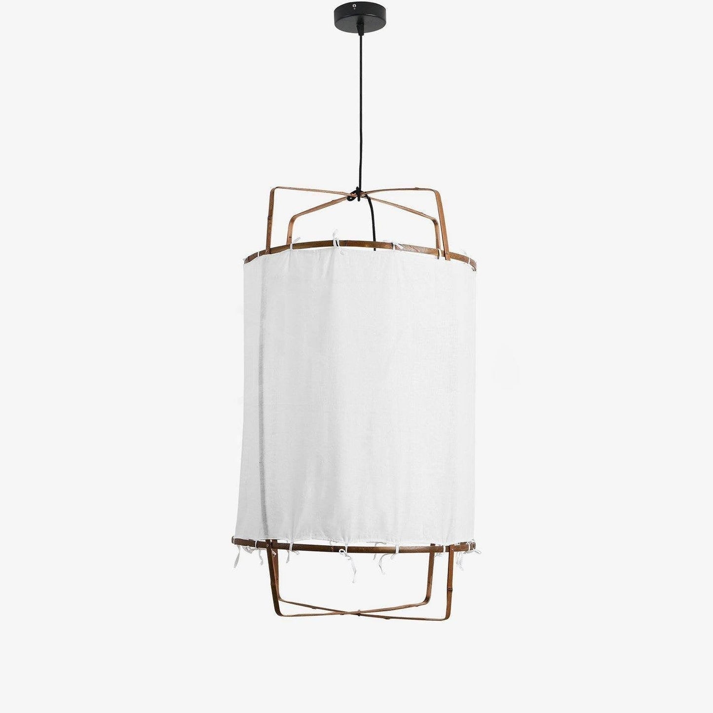 Arioelia Pendant Lamp Bamboo Shade for Living Room