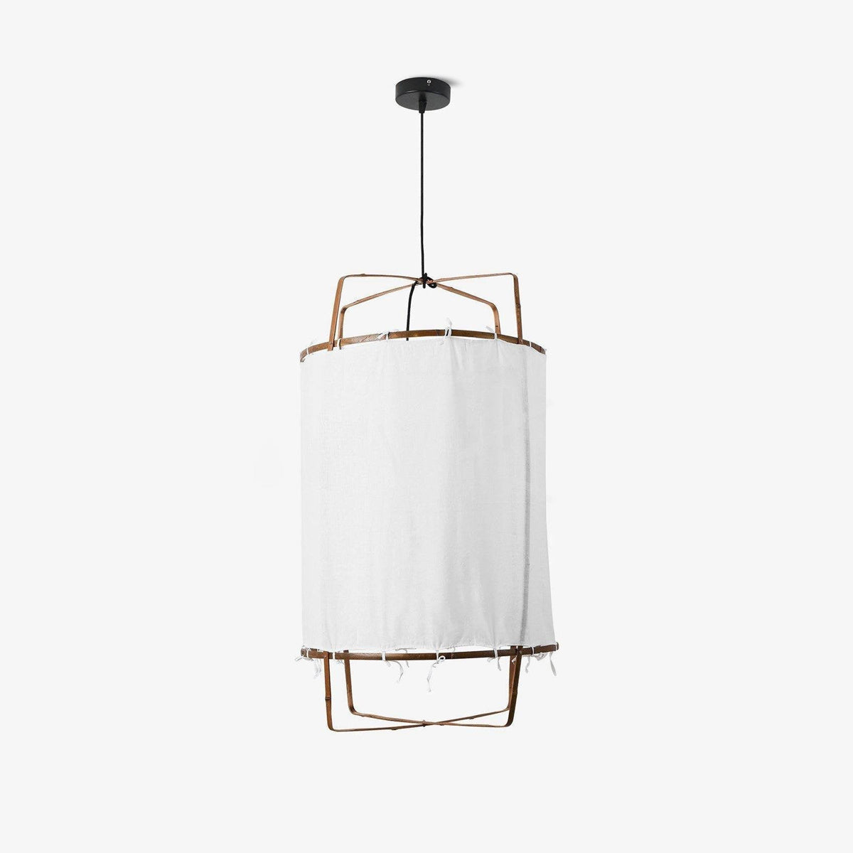 Arioelia Pendant Lamp Bamboo Shade for Living Room