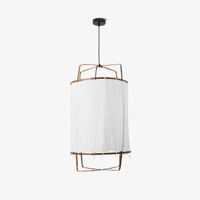 Arioelia Pendant Lamp Bamboo Shade for Living Room