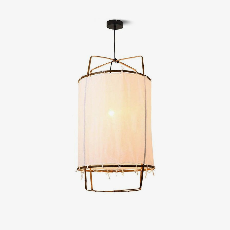 Arioelia Pendant Lamp Bamboo Shade for Living Room