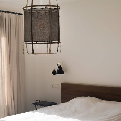 Arioelia Pendant Lamp Bamboo Shade for Living Room