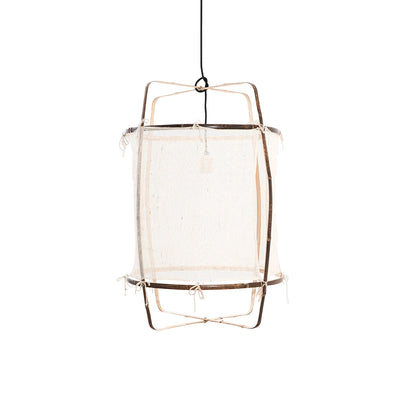 Arioelia Pendant Lamp Bamboo Shade for Living Room