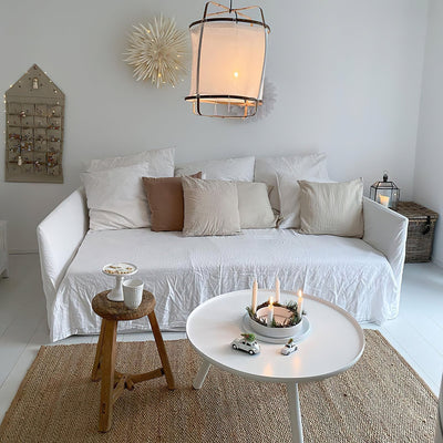 Arioelia Pendant Lamp Bamboo Shade for Living Room