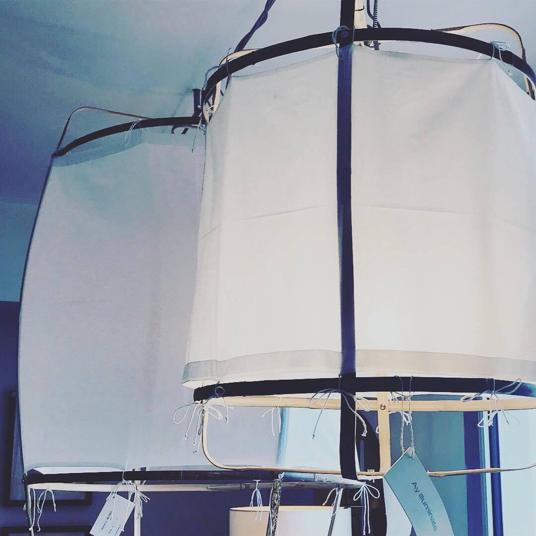 Arioelia Pendant Lamp Bamboo Shade for Living Room