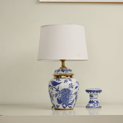 Azure Ceramic Table Lamp