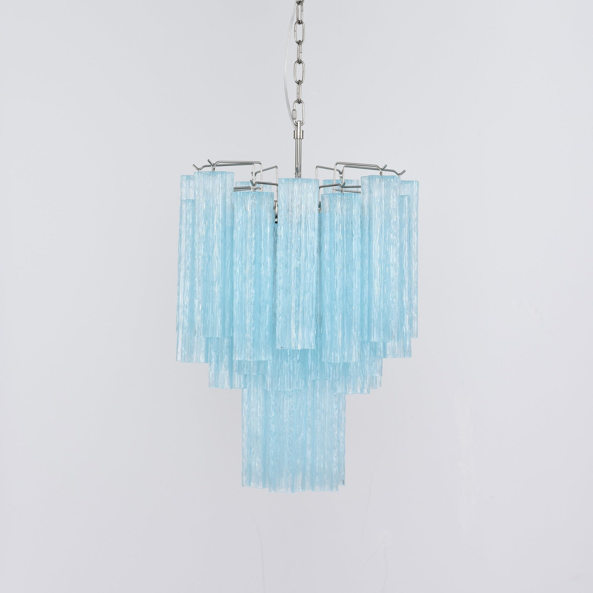 Celys Chandelier Azzura Murano Glass Tube Coastal