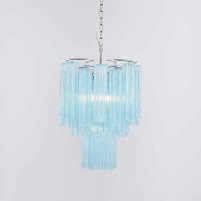 Celys Chandelier Azzura Murano Glass Tube Coastal
