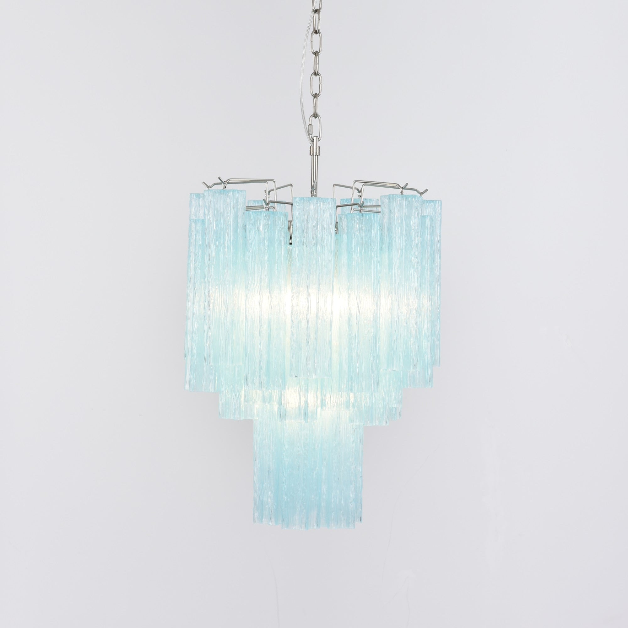 Celys Chandelier Azzura Murano Glass Tube Coastal