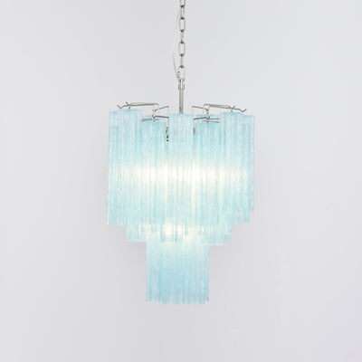 Celys Chandelier Azzura Murano Glass Tube Coastal