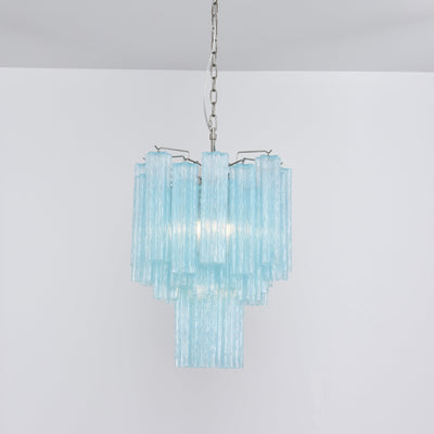 Celys Chandelier Azzura Murano Glass Tube Coastal