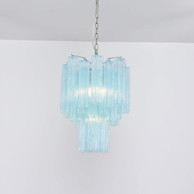 Celys Chandelier Azzura Murano Glass Tube Coastal