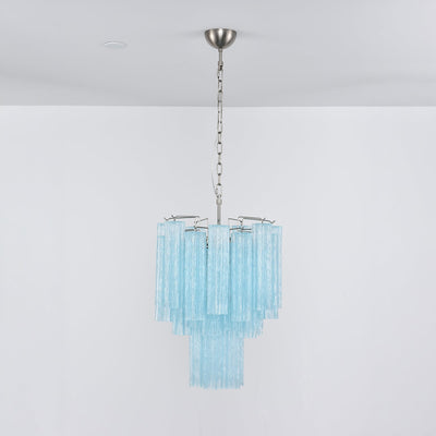 Celys Chandelier Azzura Murano Glass Tube Coastal