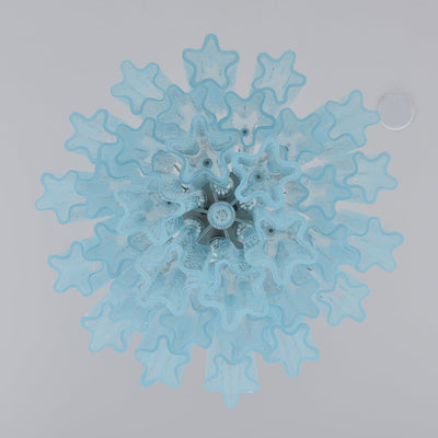 Celys Chandelier Azzura Murano Glass Tube Coastal
