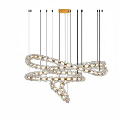 Nexus Gold  Crystal Chandelier