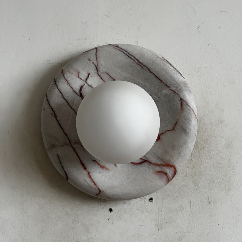 Westley Red Marble Indoor Wall Light