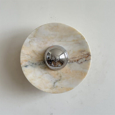 Alba Modern Minimalist Chrome Marble Wall Lamp