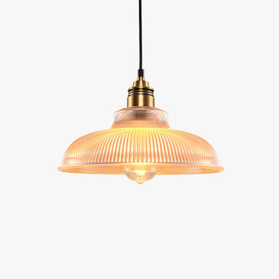Arisha Industrial LED Pendant Light Clear/Amber Bedroom/Restaurant - Neutral Decor