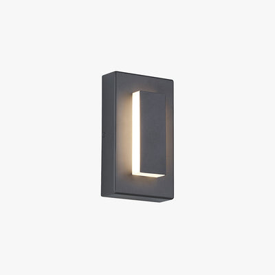 Arisha Modern Square Ring Outdoor Wall Lamp, Dark/Gray Bronze - Neutral Decor
