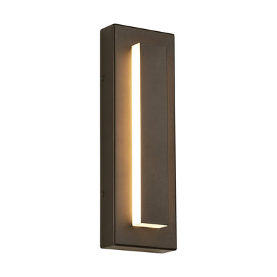 Arisha Modern Square Ring Outdoor Wall Lamp, Dark/Gray Bronze - Neutral Decor