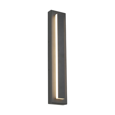 Arisha Modern Square Ring Outdoor Wall Lamp, Dark/Gray Bronze - Neutral Decor