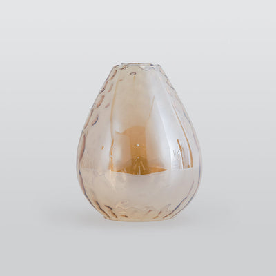 Avi Vintage Teardrop Pendant Light, Glass/Wood - Neutral Decor