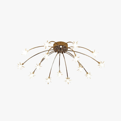 Arisha Art Deco Starry Glass Flush Mount Ceiling Light - Neutral Decor
