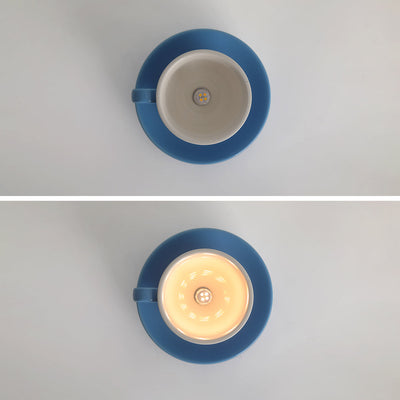 Valentina Modern Coffee Cups Ceramic Flush Ceiling Lighting - Neutral Decor
