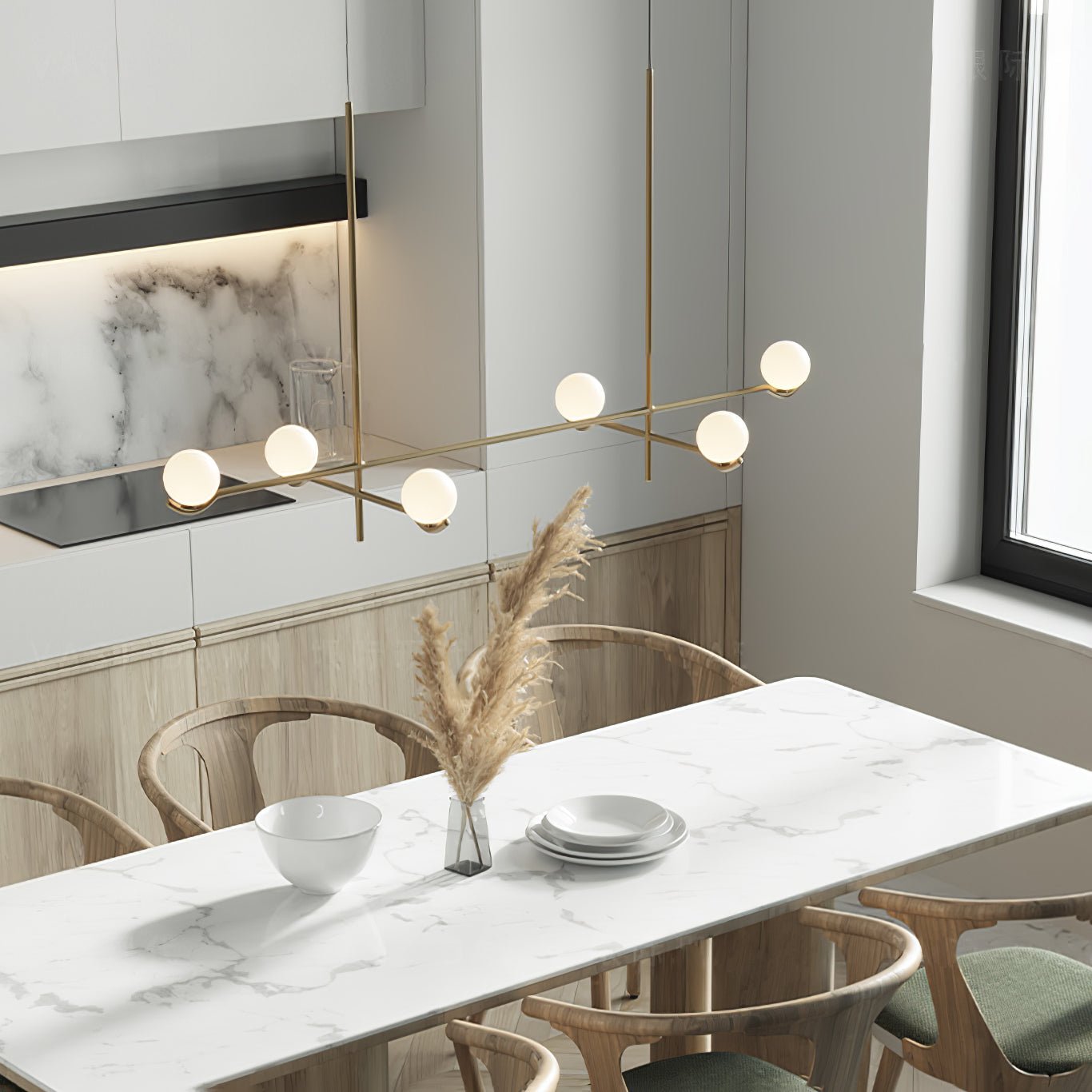 Bora Minimalist Glass Pendant Light