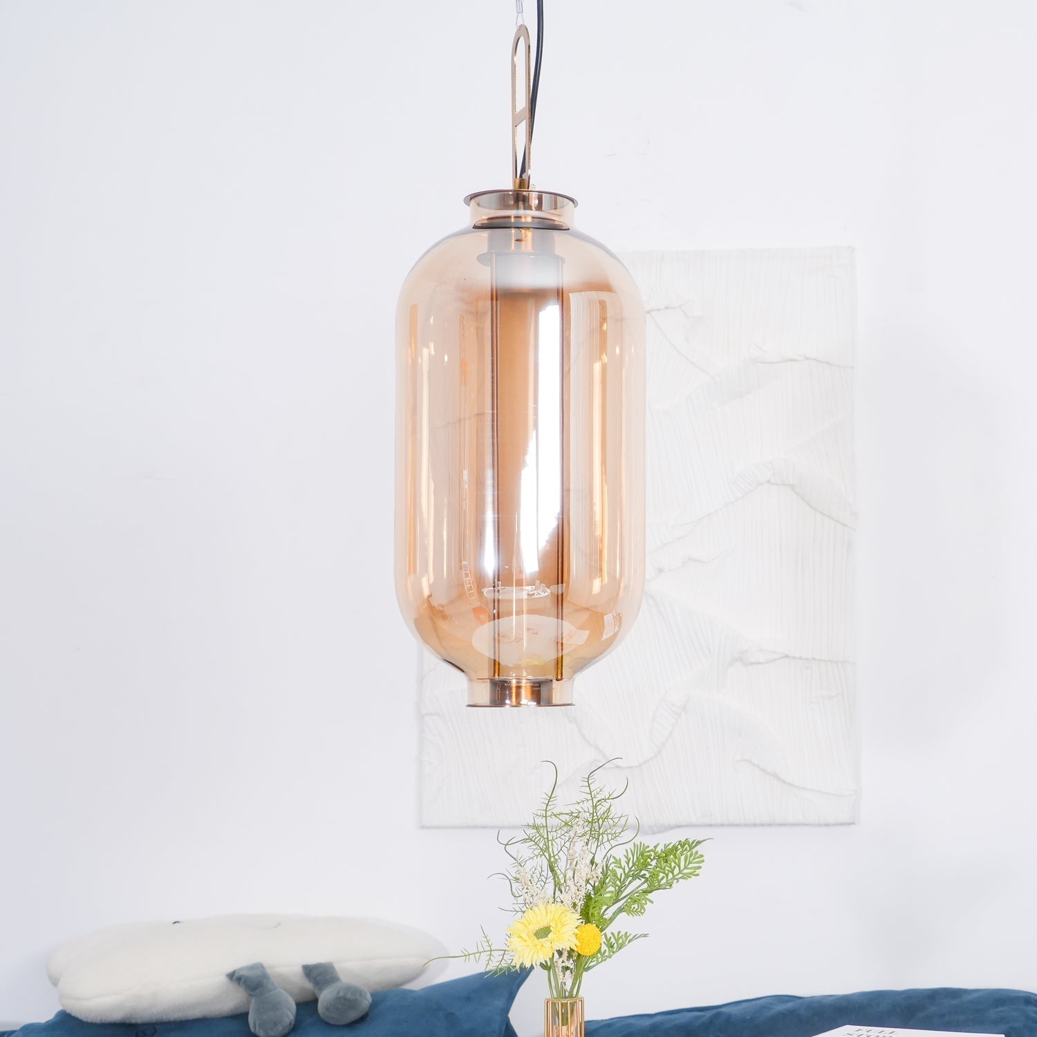 Uphaos Modern Minimalist Family Glass Pendant Light
