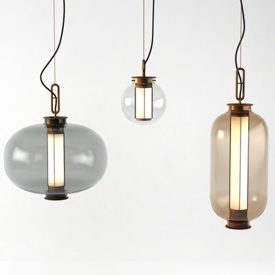 Uphaos Modern Minimalist Family Glass Pendant Light