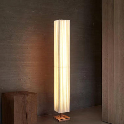 Vesolyre Japandi Fabric Floor Lamp - Neutral Decor