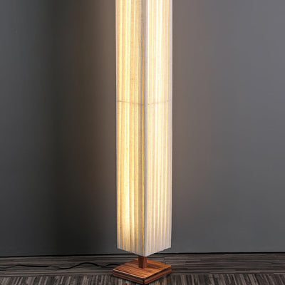 Vesolyre Japandi Fabric Floor Lamp - Neutral Decor