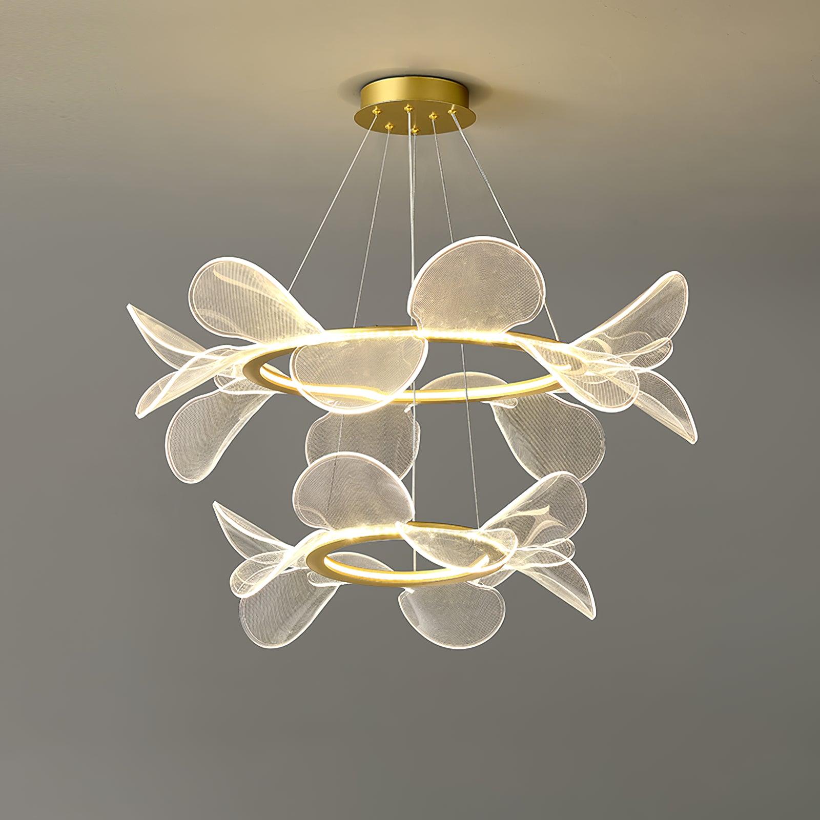 Lustra Chandelier Bain Flying Flowers Acrylic - Neutral Decor