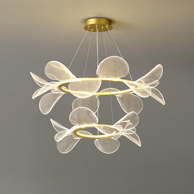Lustra Chandelier Bain Flying Flowers Acrylic - Neutral Decor