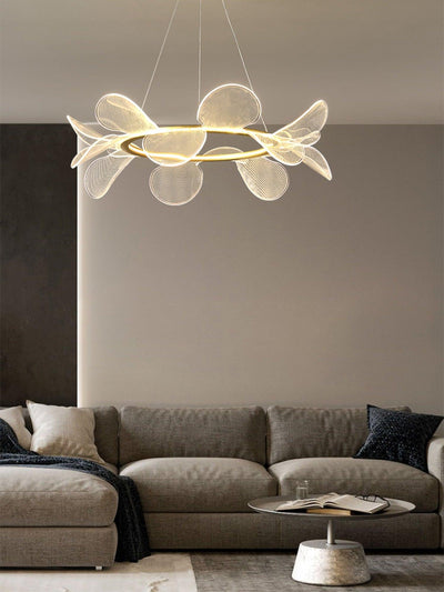 Lustra Chandelier Bain Flying Flowers Acrylic - Neutral Decor