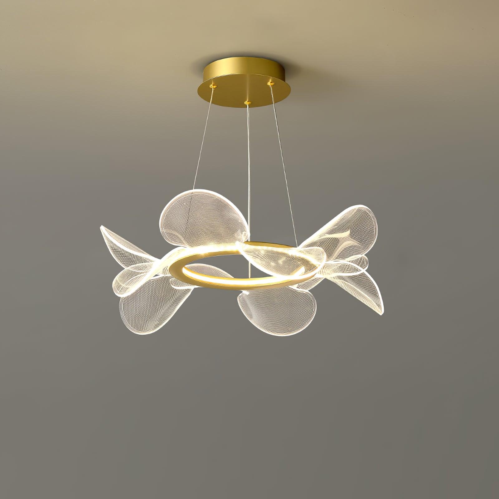 Lustra Chandelier Bain Flying Flowers Acrylic - Neutral Decor
