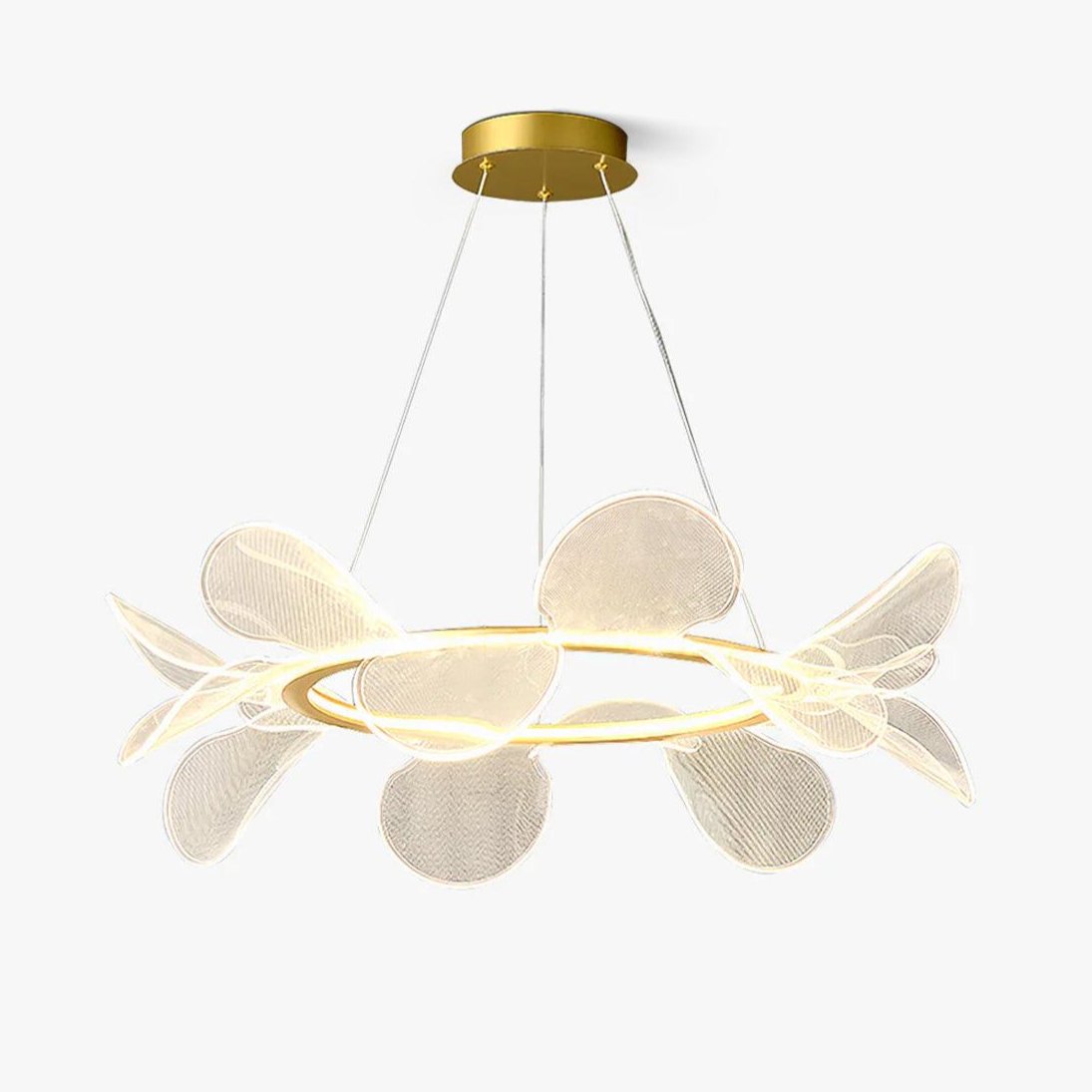 Lustra Chandelier Bain Flying Flowers Acrylic - Neutral Decor