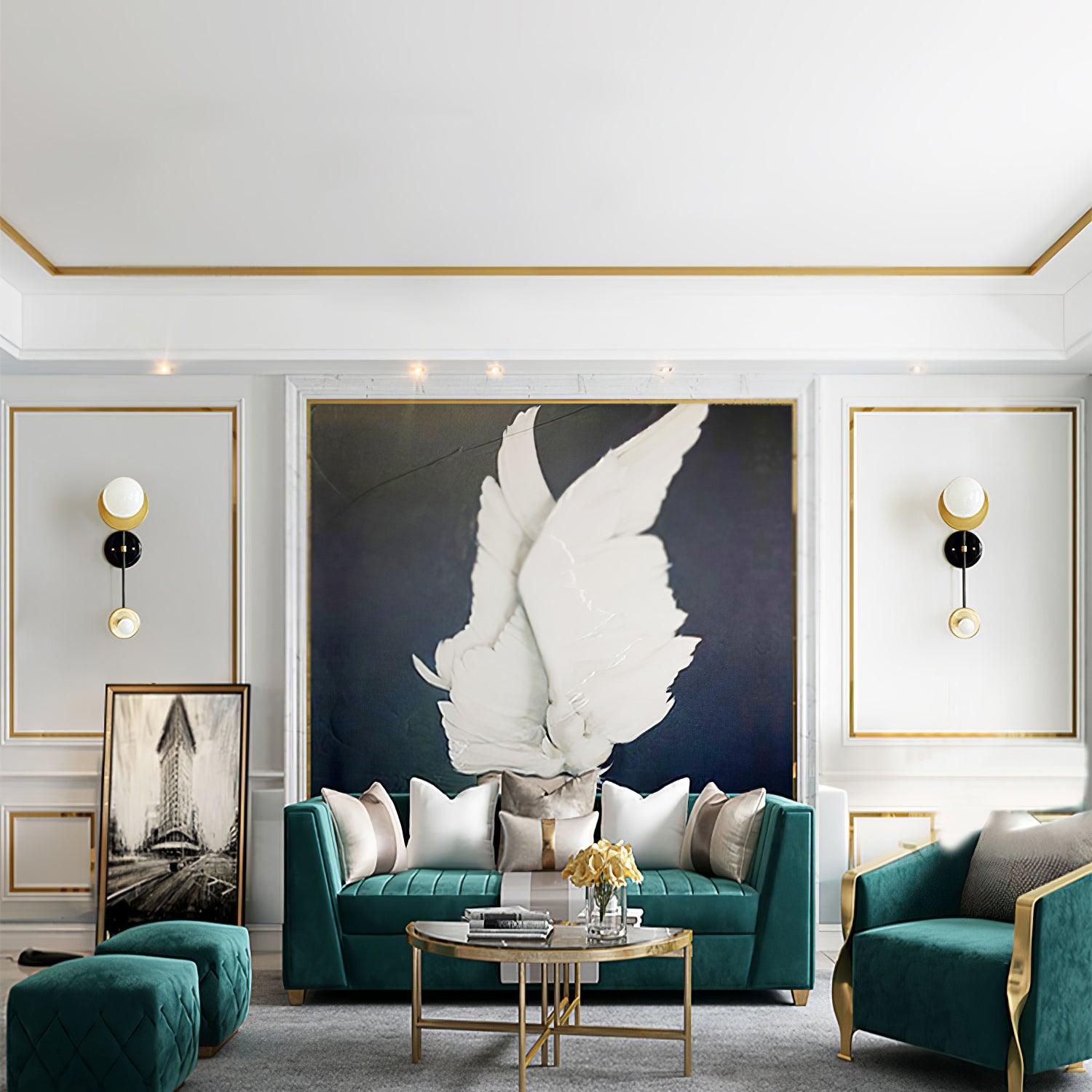 Balance Premium Elegance Scale Marble Wall Light