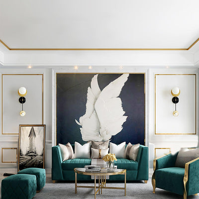 Balance Premium Elegance Scale Marble Wall Light