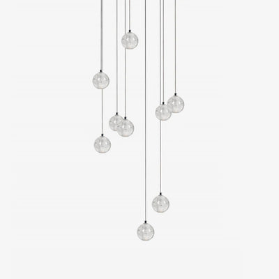 Crystal Bubble Cluster Pendant Light