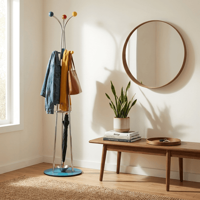 Noriine Ball Top Standing Coat Rack
