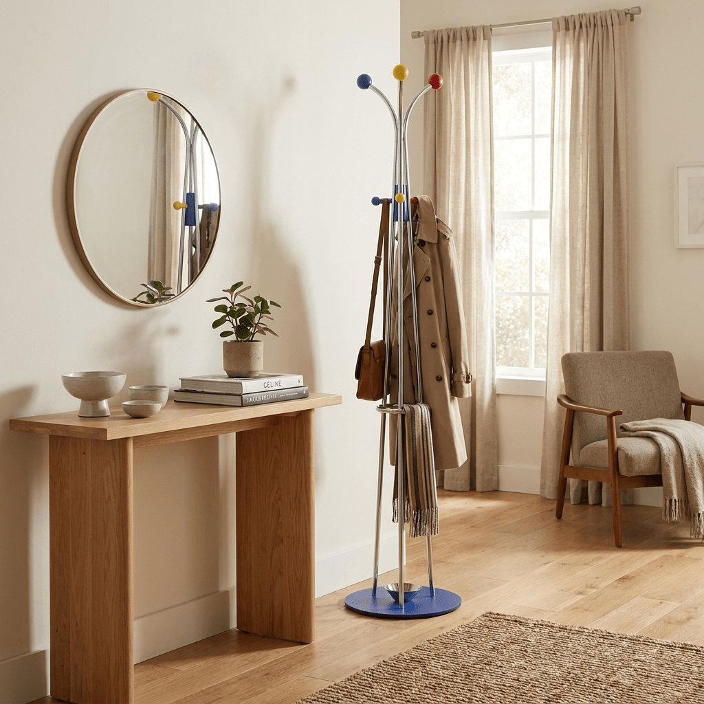 Noriine Ball Top Standing Coat Rack