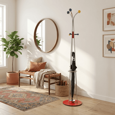 Noriine Ball Top Standing Coat Rack