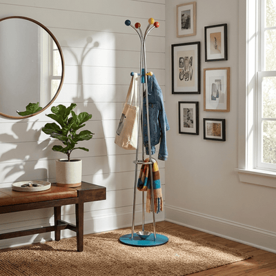Noriine Ball Top Standing Coat Rack