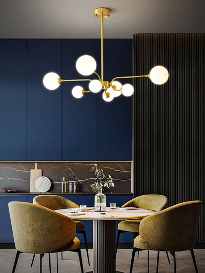 Wace Chandelier Globe Arm Modern
