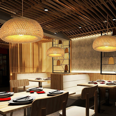 Nostor Bamboo Retro Vintage Pendant Lamp