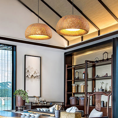 Nostor Bamboo Retro Vintage Pendant Lamp